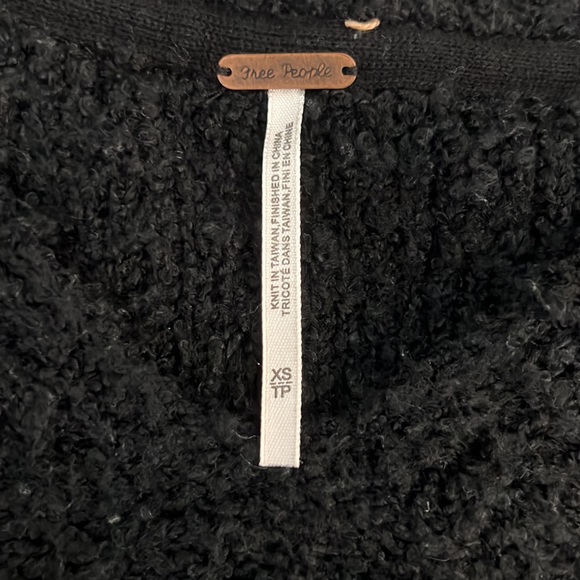 Free People Black Knit Sweater XS - Picture 3 of 3